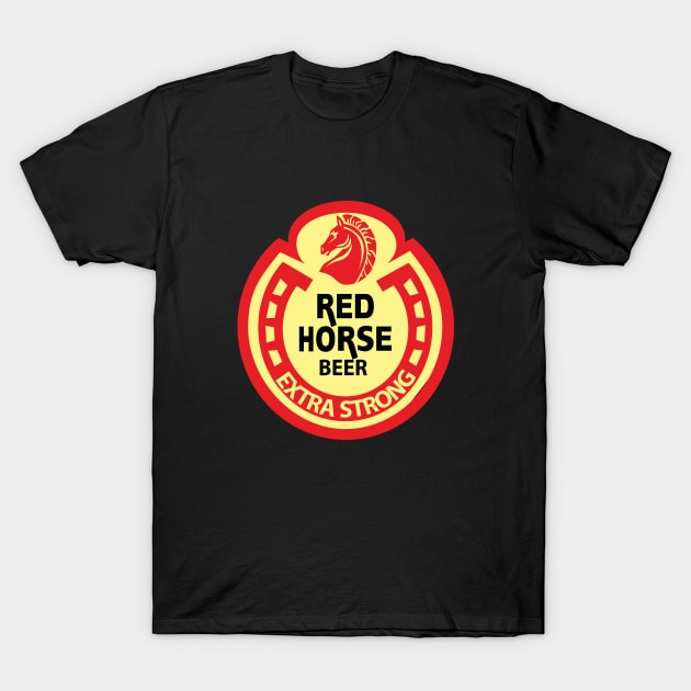 Red Horse Extra Strong Beer Philippines T-Shirt by Estudio3e